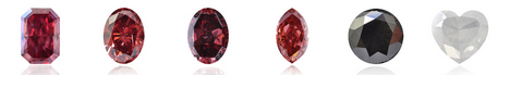 Red, Black and White diamonds